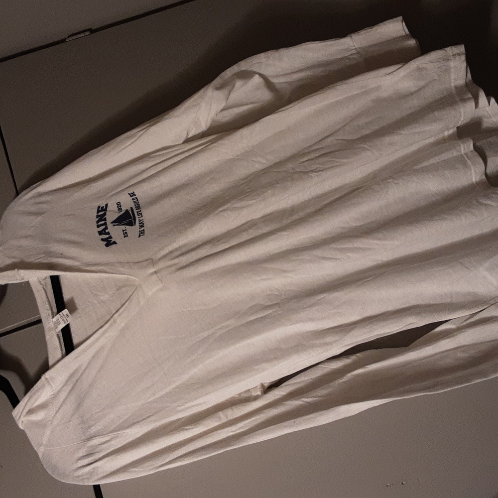 Cotton beach cover up w hoodie